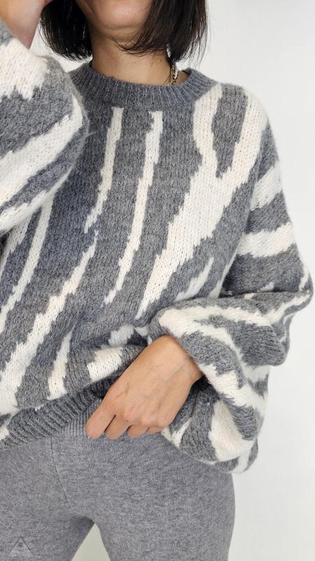 Maglione zebra  ghiaccio