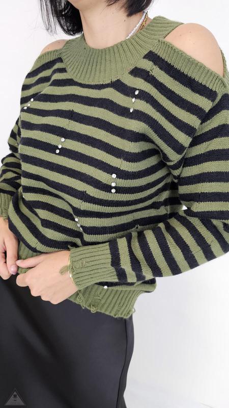 Maglione Righe Militare